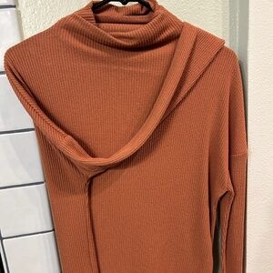 A New Day Burnt Orange Long Sleeve Turtleneck